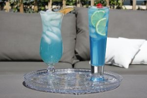 Blue curacao cocktails