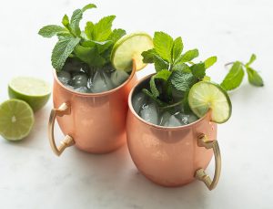 Mandarine mule cocktail