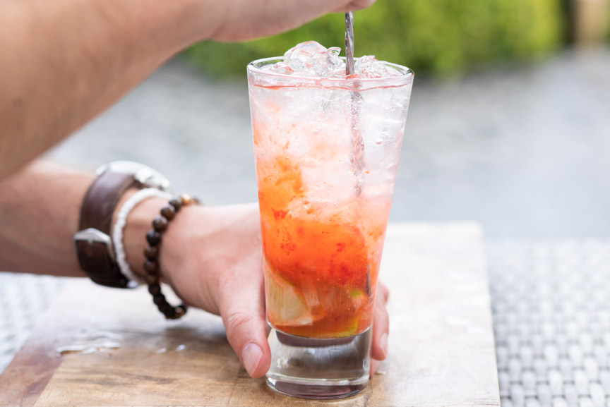 strawberry mojito stap 2